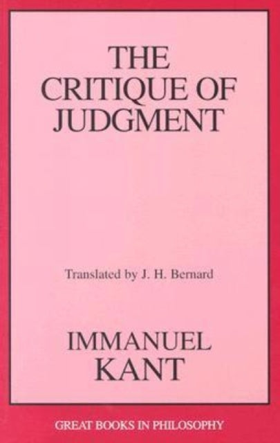 The Critique of Judgment