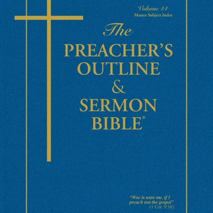 The Preacher's Outline & Sermon Bible: Master Subject Index