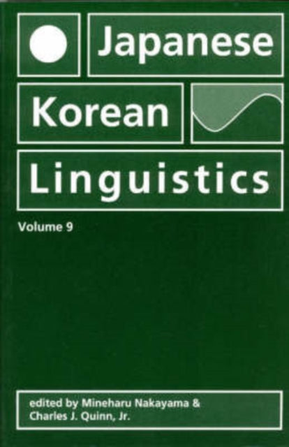 Japanese/Korean Linguistics, Volume 9