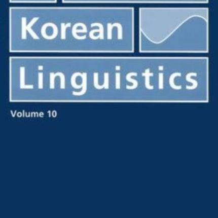 Japanese/Korean Linguistics, Volume 10