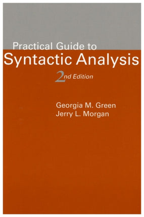 Practical Guide to Syntactic Analysis, 2nd