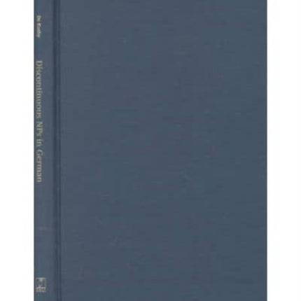 Discontinuous NPs in German: A Case Study of the