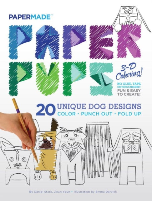 Paper Pups Coloring Book: Paper Pups 3-D Coloring!