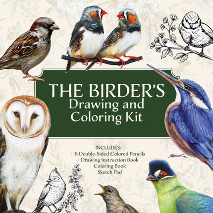 The Birders Drawing and Coloring Kit