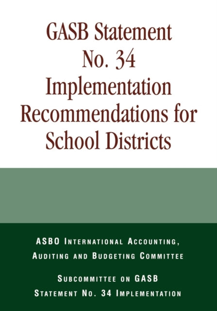 GASB Statement No. 34 Implementation