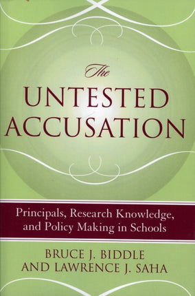 The Untested Accusation: Principals, Research