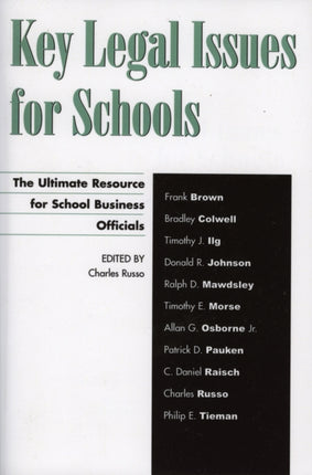 Key Legal Issues for Schools: The Ultimate