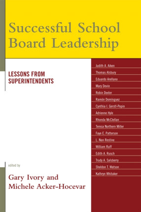 Successful School Board Leadership: Lessons from