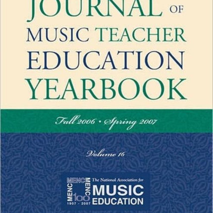 Journal of Music Teacher Education Yearbook: Fall