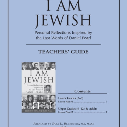 I Am Jewish Teacher's Guide
