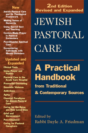 Jewish Pastoral Care: A Practical Handbook from