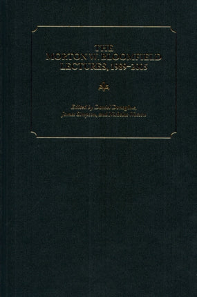 The Morton W. Bloomfield Lectures, 1989-2005