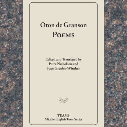 Oton de Granson, Poems