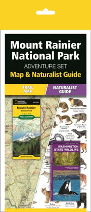 Mt. Rainier National Park Adventure Set: Map & Naturalist Guide