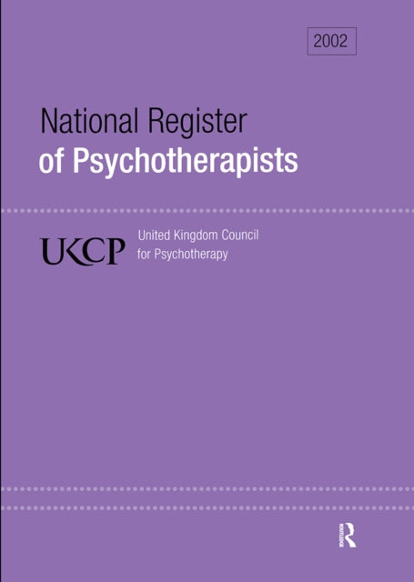 National Register of Psychotherapists 2002
