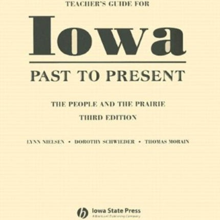 Teacher's Guide for Iowa Past to Present: The