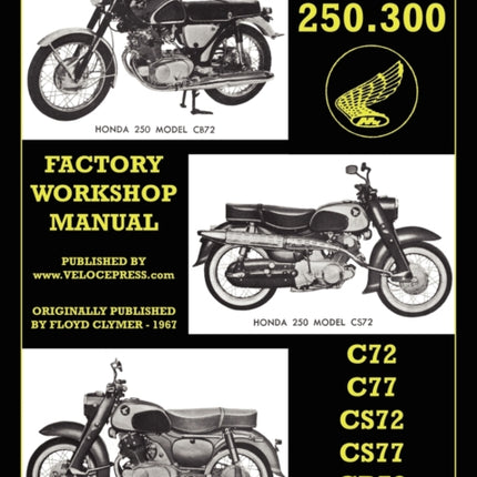 Honda Motorcycles Workshop Manual 250-300 Twins