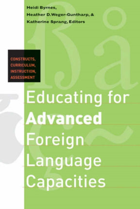 Educating for Advanced Foreign Language