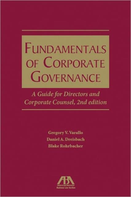 Fundamentals of Corporate Governance A Guide for