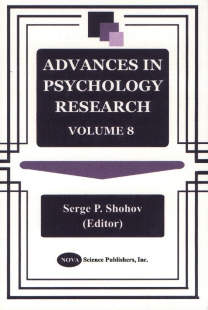 Advances in Psychology Research: Volume 8