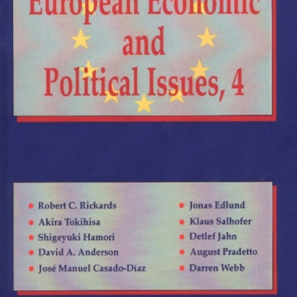 European Economic & Political Issues, Volume 4