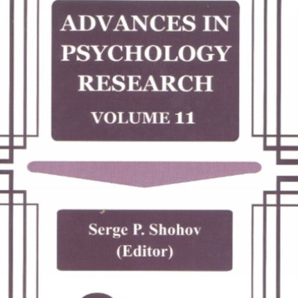 Advances in Psychology Research: Volume 11