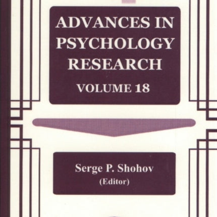 Advances in Psychology Research: Volume 18