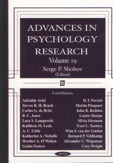 Advances in Psychology Research: Volume 19