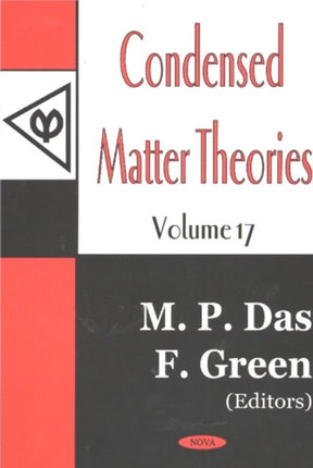 Condensed Matter Theories, Volume 17