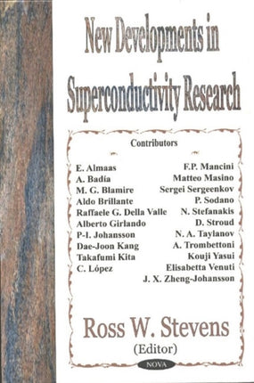 New Developments in Superconductivity Research