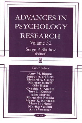 Advances in Psychology Research: Volume 32