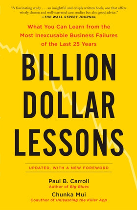 Billion-dollar Lessons