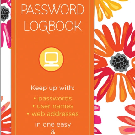 Internet Password Logbook  Botanical Edition