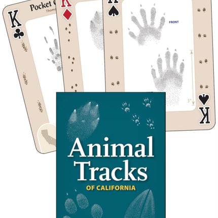 Animal Tracks of California Playing Cards