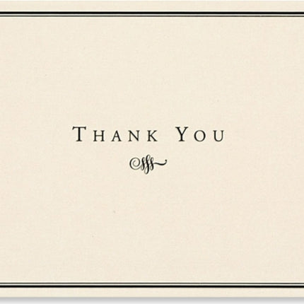 Thank You Notes Black/cream