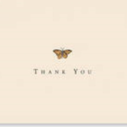 Thank You Notes Gold Butterfly