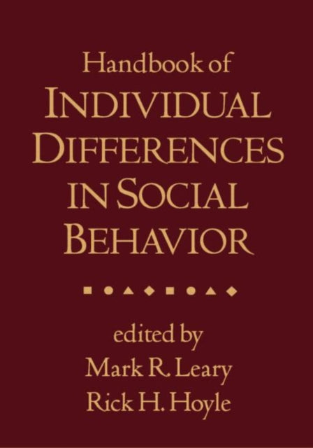 Handbook of Individual Differences in Social Behavior