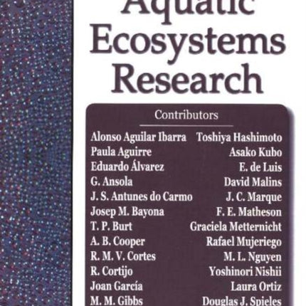 Progress in Aquatic Ecosystems Research