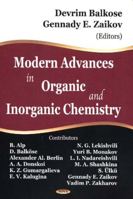 Modern Advances in Organic & Inorganic Chemistry