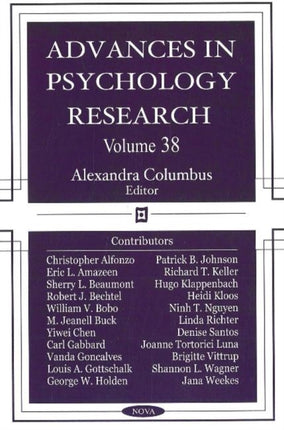 Advances in Psychology Research: Volume 38