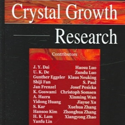 Trends in Crystal Growth Research