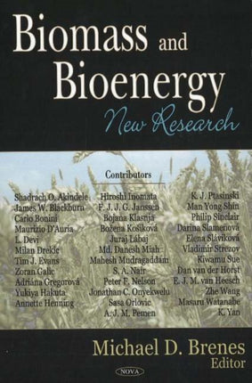 Biomass & Bioenergy: New Research