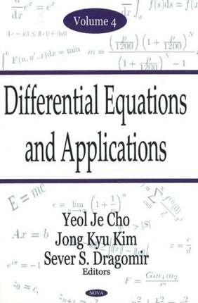 Differential Equations & Applications, Volume 4