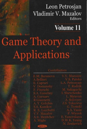 Game Theory & Applications, Volume 11