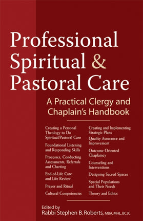 Professional Spiritual & Pastoral Care: A