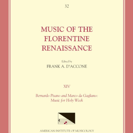 CMM 32 Music of the Florentine Renaissance,