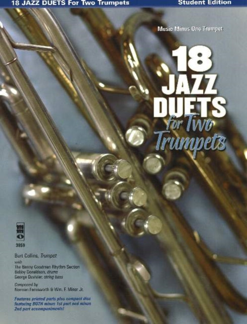 18 Jazz Duets for Two Trumpets Music Minus One Trumpet Student Edition