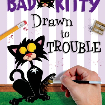 Bad Kitty Drawn to Trouble (Classic Black-And-White Edition)