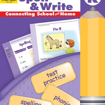 Skill Sharpeners: Spell & Write, Kindergarten Workbook