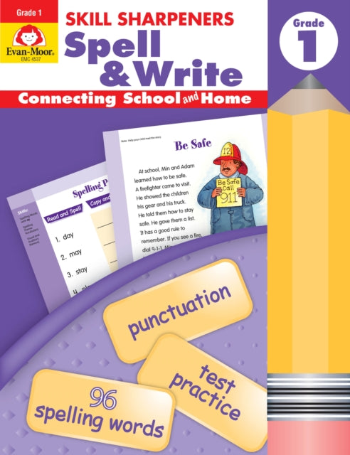 Skill Sharpeners: Spell & Write, Grade 1 Workbook